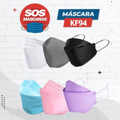 KN95 KF94 Máscaras 3D 5 capas empaquetadas 1 en 1, individualmente